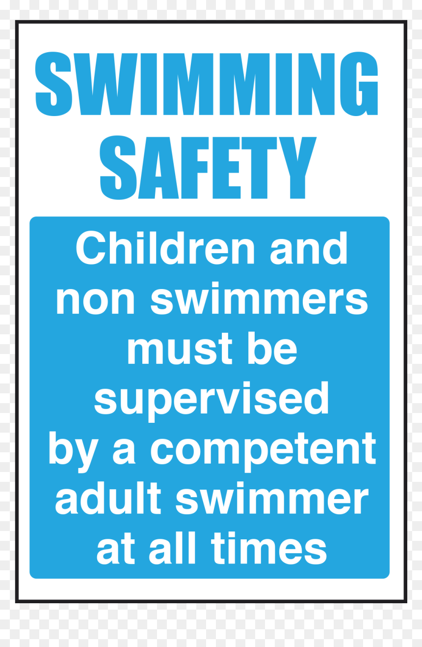 Children / Non Swimmers Supervised Sign"
 Title="children - Sign, HD Png Download - adult swim png