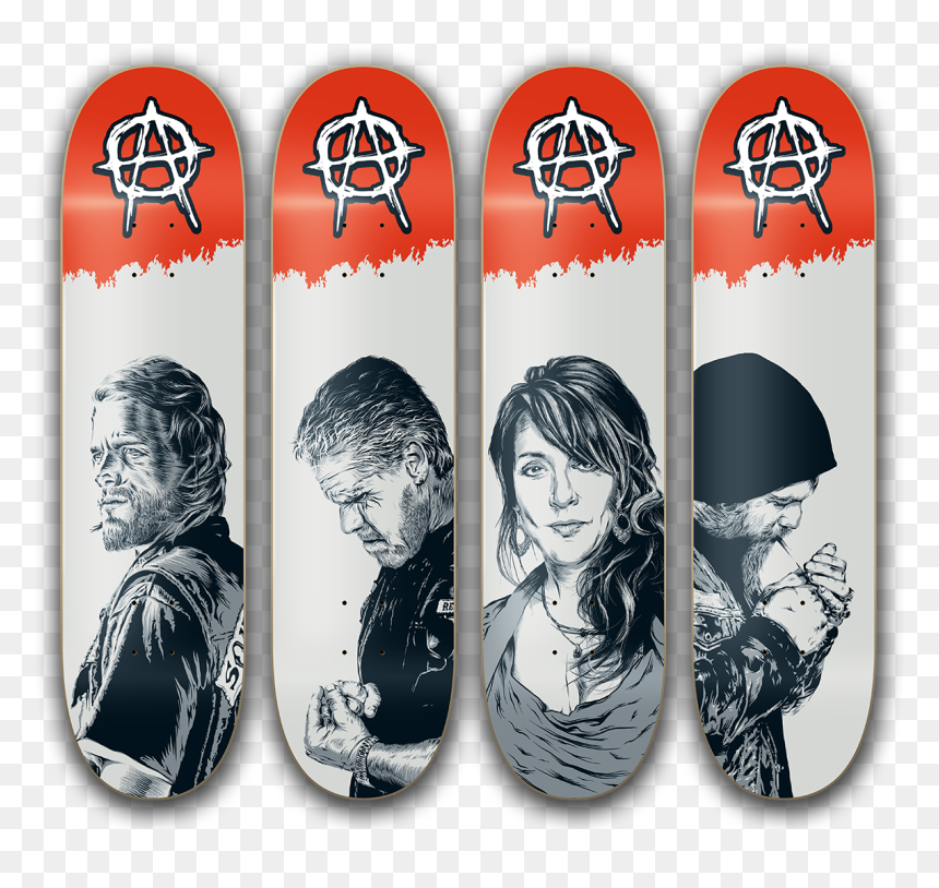 Sons Of Anarchy Skateboard, HD Png Download - sons of anarchy png