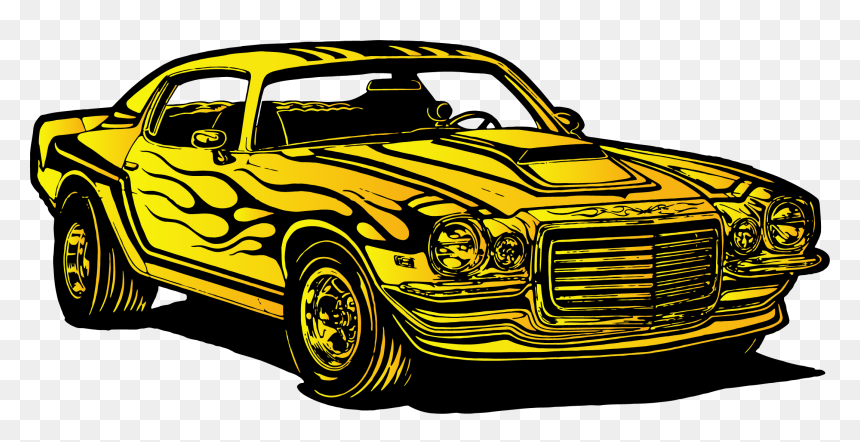 Transparent Ford Mustang Clipart - Car, HD Png Download - yellow car png
