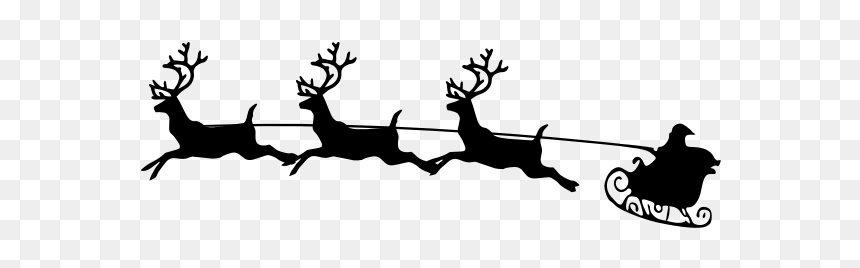 Santas Sleigh - Isolated - Holiday Message For Neighbors, HD Png Download - santas sleigh png