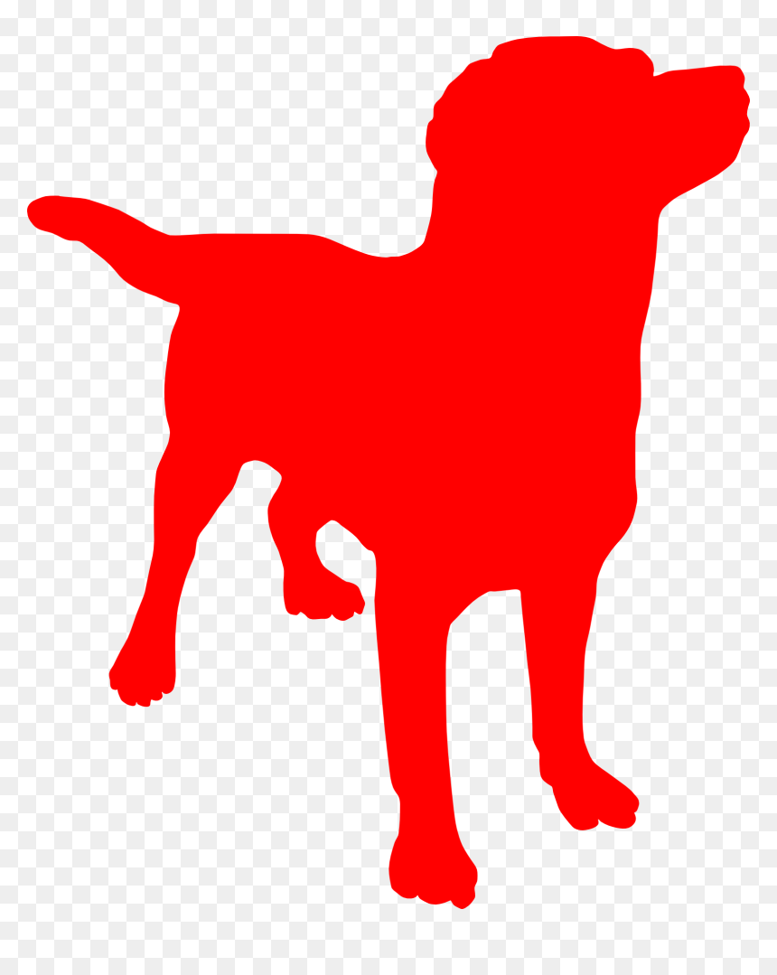 Silhouette Free Image - Dog Silhouette Copyright Free, HD Png Download - clifford the big red dog png