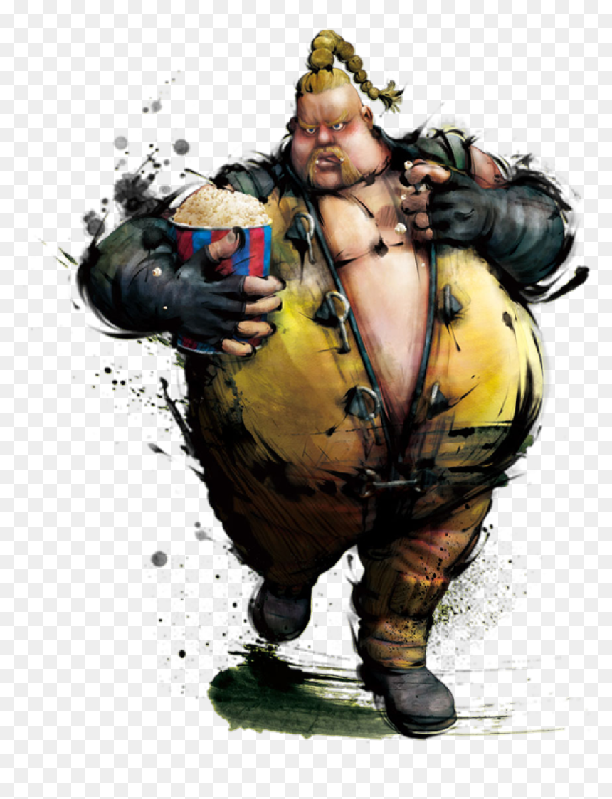 Fat Street Fighter 4 Rufus, HD Png Download - zangief png