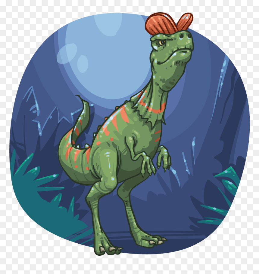 Illustration, HD Png Download - dilophosaurus png