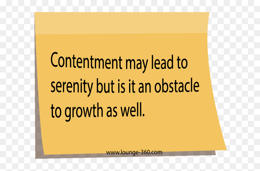 Contentment May Be Hurdle To Growth Quote - Take What You Need, HD Png Download - 200 png