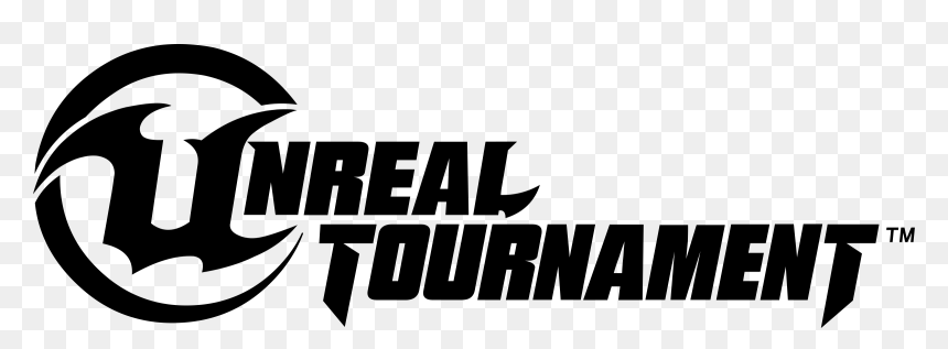 Unreal Tournament Logo Black And White - Unreal Tournament Logo Png, Transparent Png - unreal logo png
