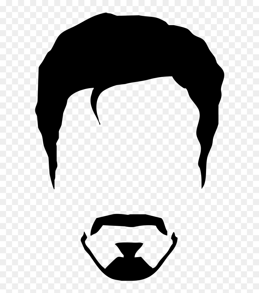Iron Man Head Silhouette, HD Png Download - iron man symbol png
