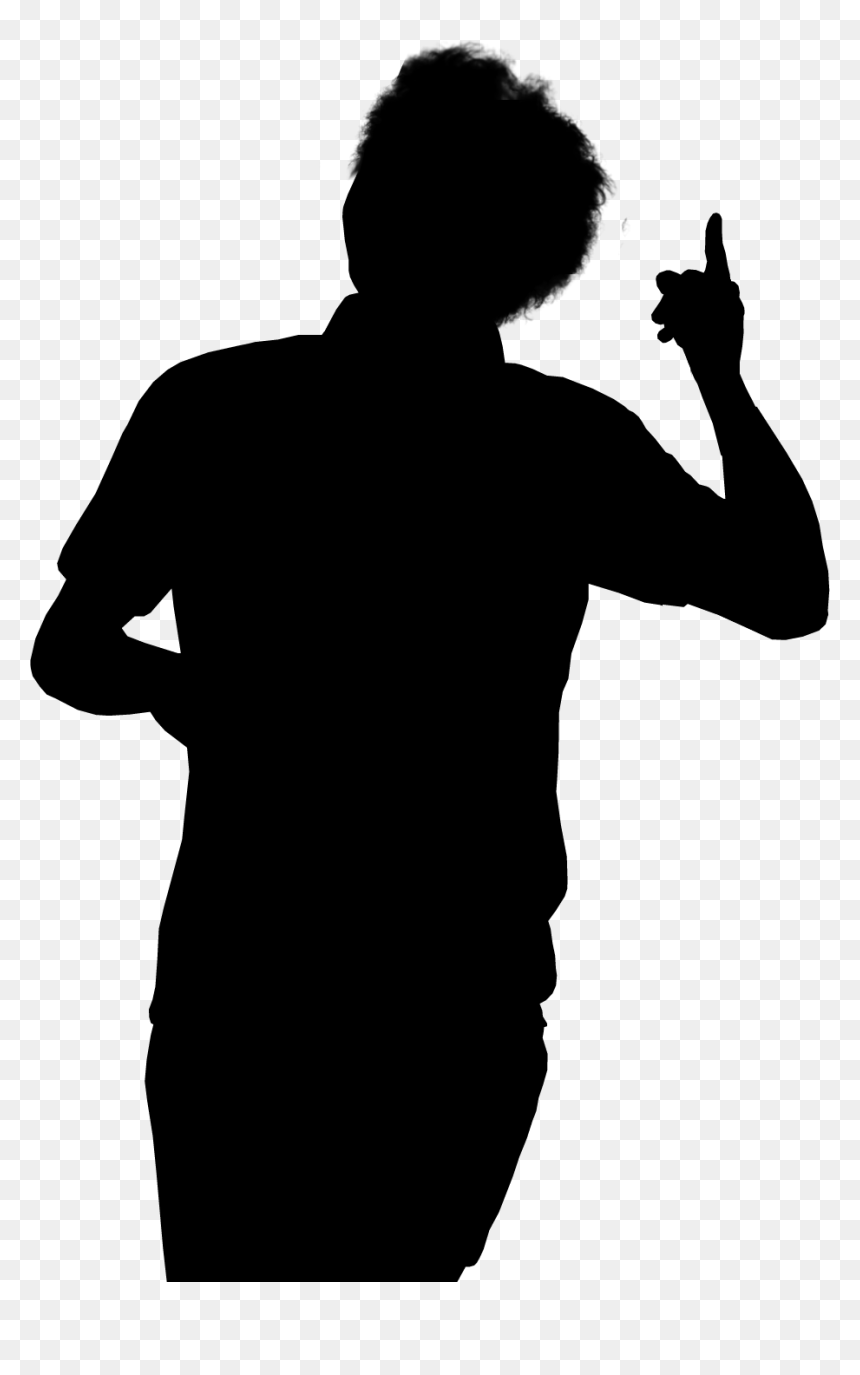 Silhouette Human Vector Graphics Drawing - Silhouette Of Man Leaning, HD Png Download - standing silhouette png