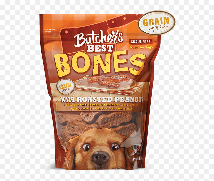 Butcher's Best Bones With Roasted Peanuts 3 Lb, HD Png Download - dog bones png
