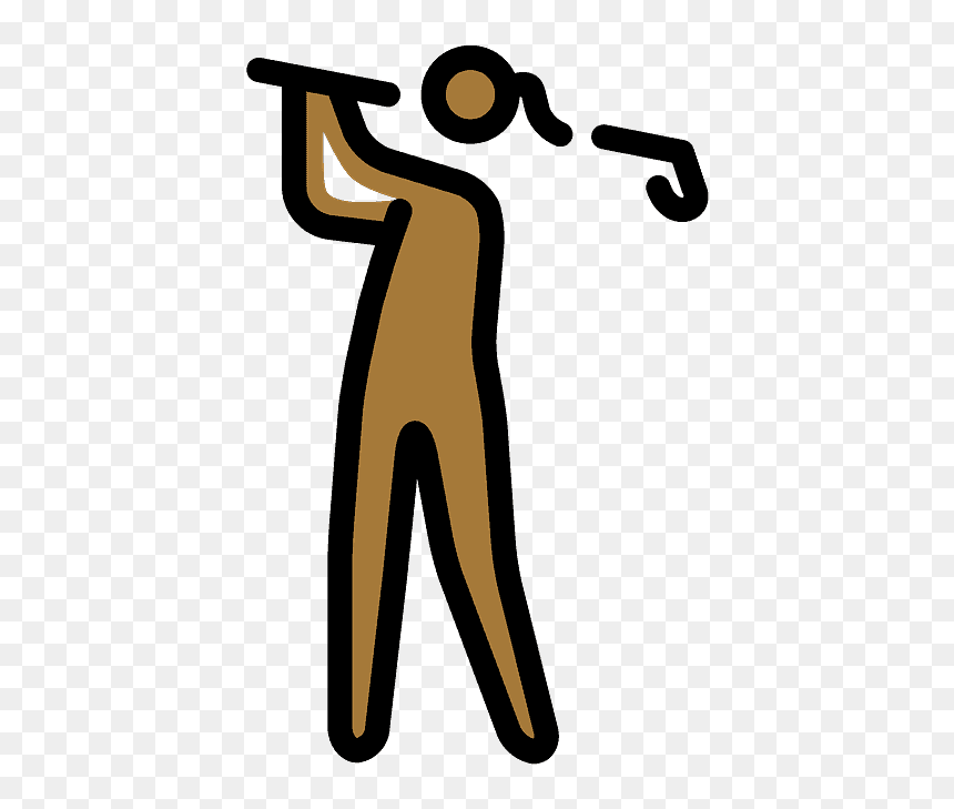 Woman Golfing Emoji Clipart - Clip Art, HD Png Download - throw up emoji png