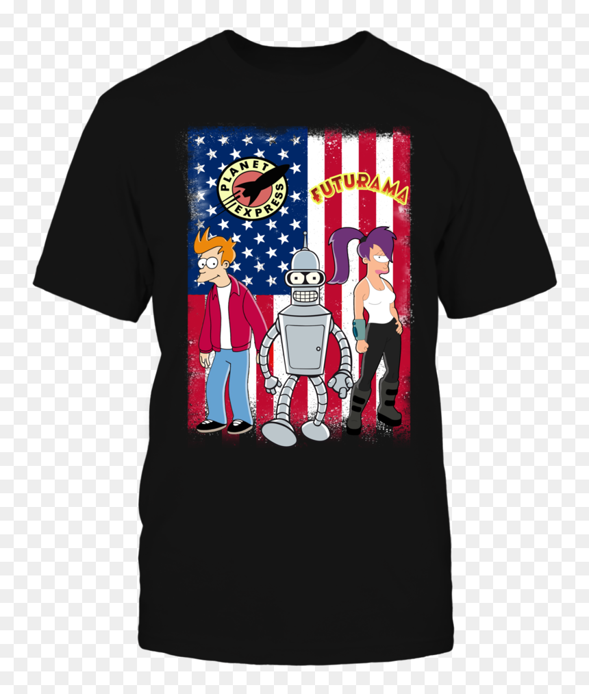 Flag Front Picture - Family Guy Funny Shirt, HD Png Download - bender futurama png