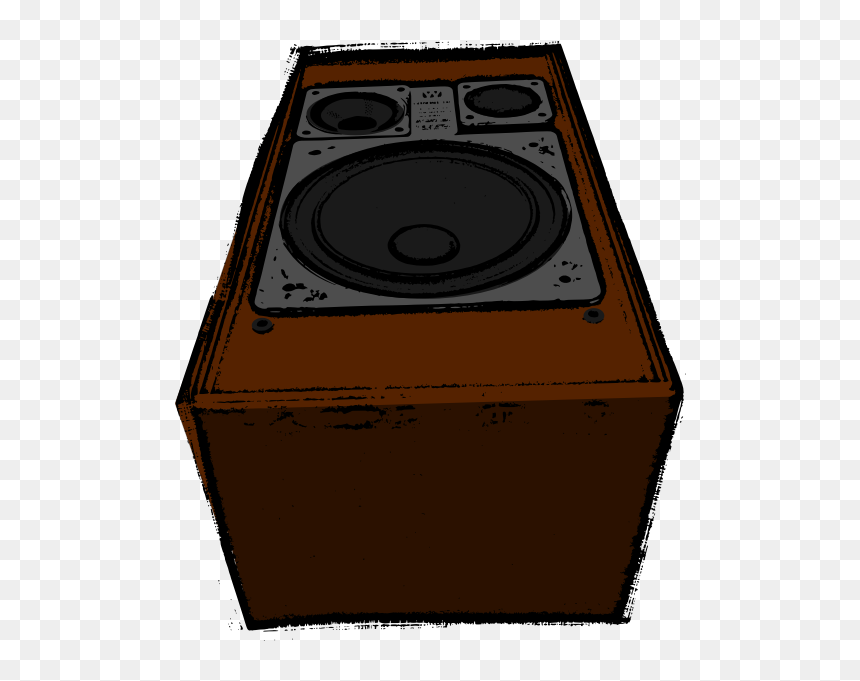 Big Old Speaker Vector Image - Loudspeaker, HD Png Download - speaker vector png