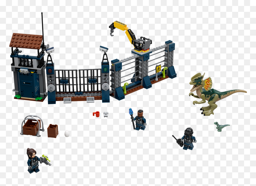 Jurassic World 75931 Dilophosaurus Attac, , Large , - Lego Jurassic World 75931, HD Png Download - dilophosaurus png