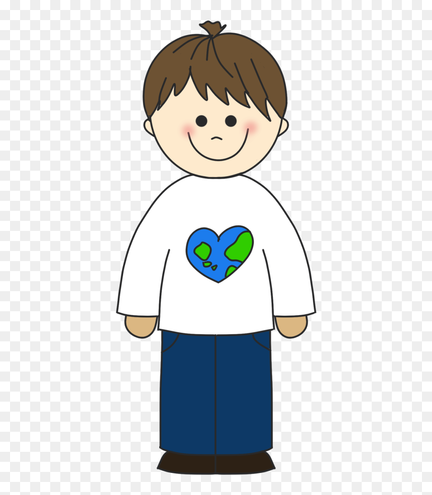 Clip Art Of A Boy, HD Png Download - hello my name is sticker png