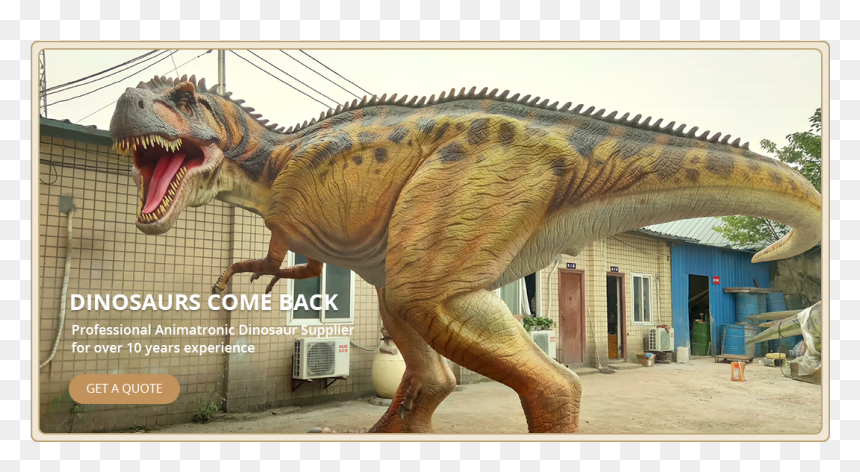 Animatronic Dinosaur - Carnotaurus Animatronic, HD Png Download - dilophosaurus png