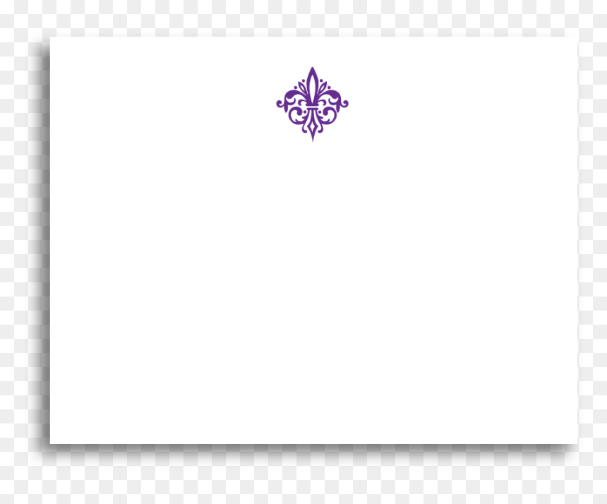 Fleur De Lis Note Card Thank You Card - Graphic Design, HD Png Download - note card png