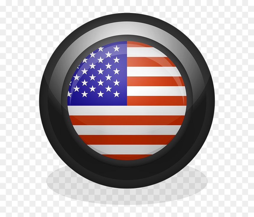 Circle, HD Png Download - american flag pin png