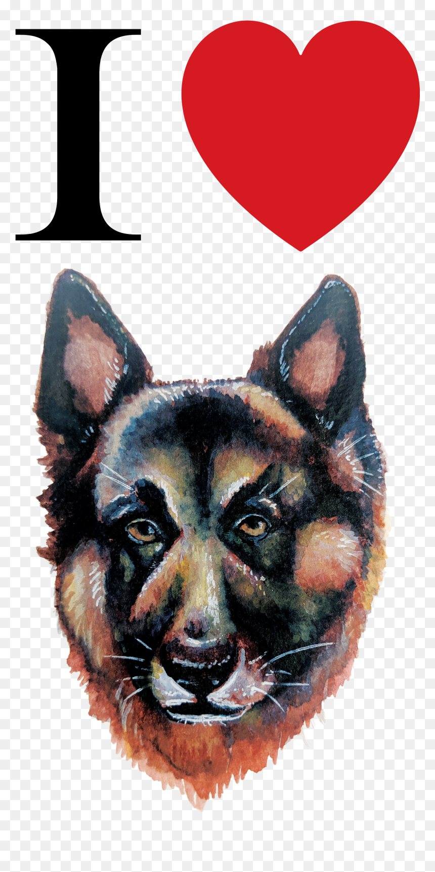 Old German Shepherd Dog, HD Png Download - german shepherd silhouette png
