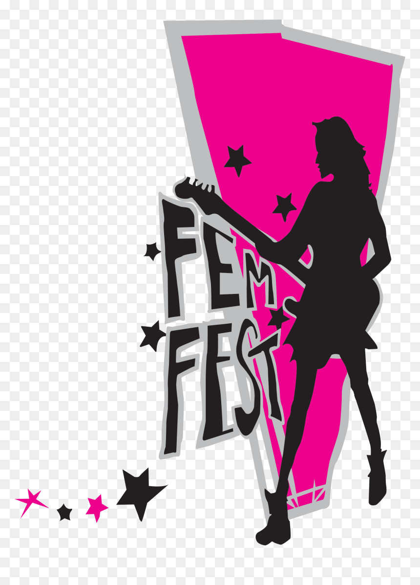 A Hot Pink And Black Graphic Of A Woman Playing Guitar - Graphic Design, HD Png Download - milo yiannopoulos png