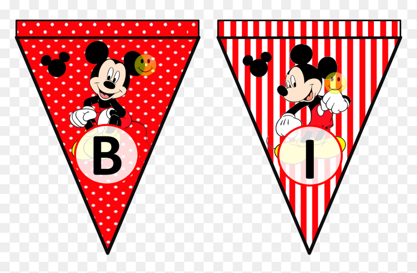 Mickey Mouse Minnie Mouse Printing Text - Mickey Mouse Banner Png, Transparent Png - minnie mouse red png