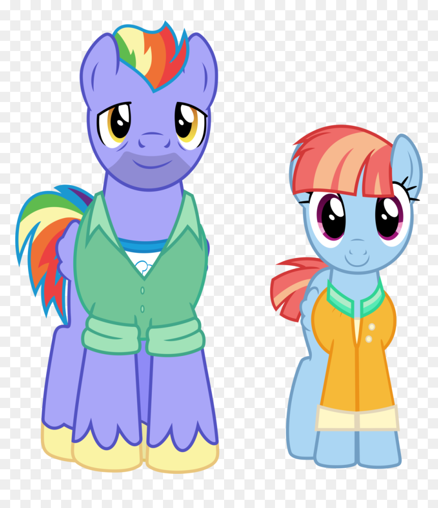 Parents Clipart Mother Father - Rainbow Dash Parents, HD Png Download - padres png