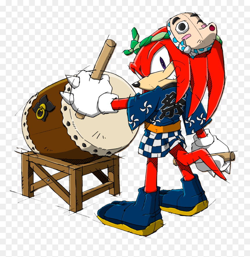Knuckles The Echidna Art, HD Png Download - knuckles the echidna png