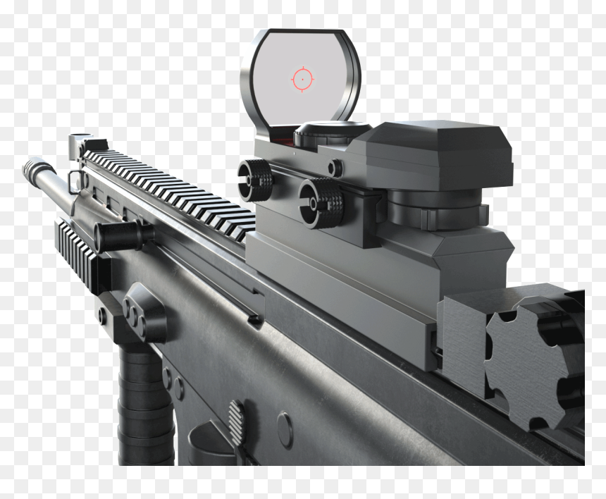 Sniper Rifle, HD Png Download - red dot sight png
