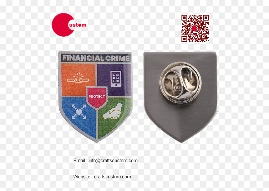 Shield Epoxy Lapel Pins - Lapel Pin, HD Png Download - american flag pin png