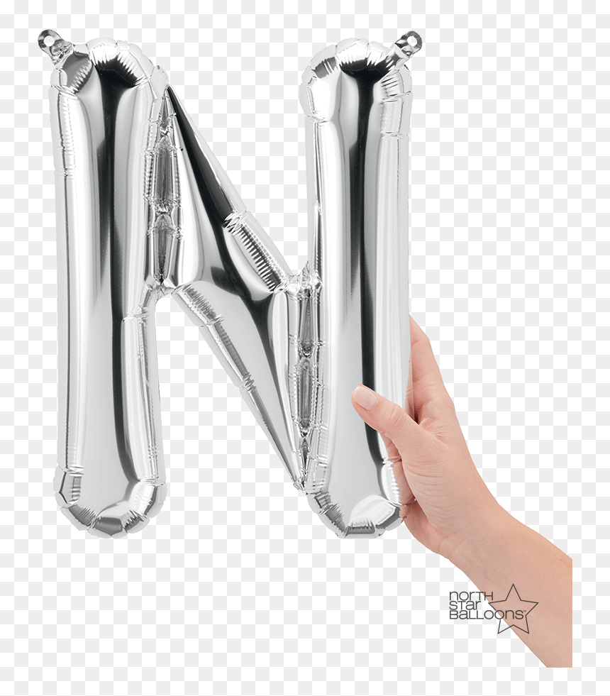 Rose Gold Balloon N , Png Download - Balloon 1 Rose Gold, Transparent Png - silver balloon png