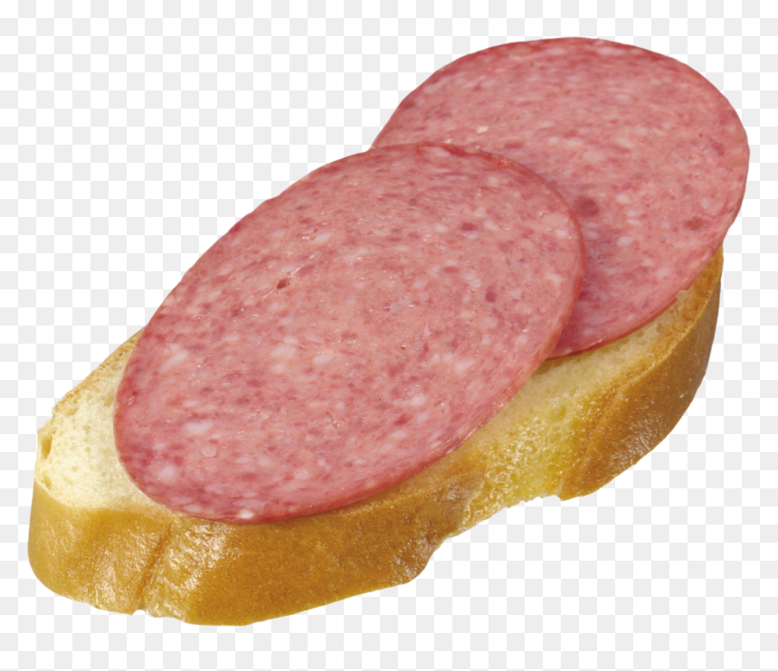 Baguette Salami Png Image - Бутерброд С Колбасой, Transparent Png - salami png