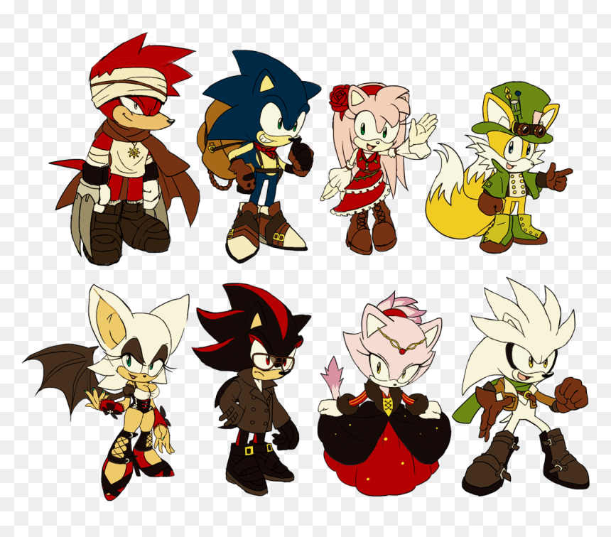 Silver The Hedgehog Redesign, HD Png Download - knuckles the echidna png