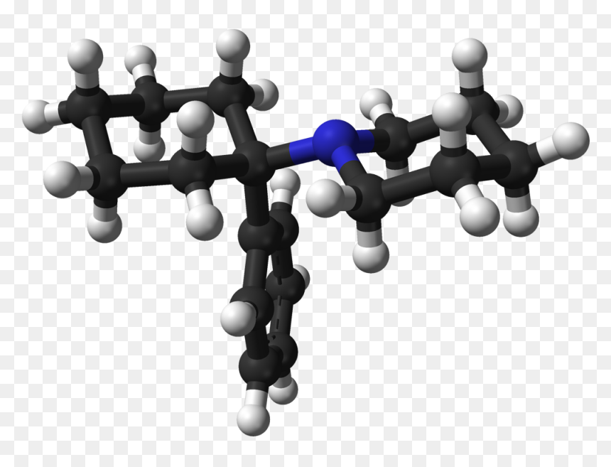 Phencyclidine From Xtal 3d Balls - Pcp Drug, HD Png Download - flakes png