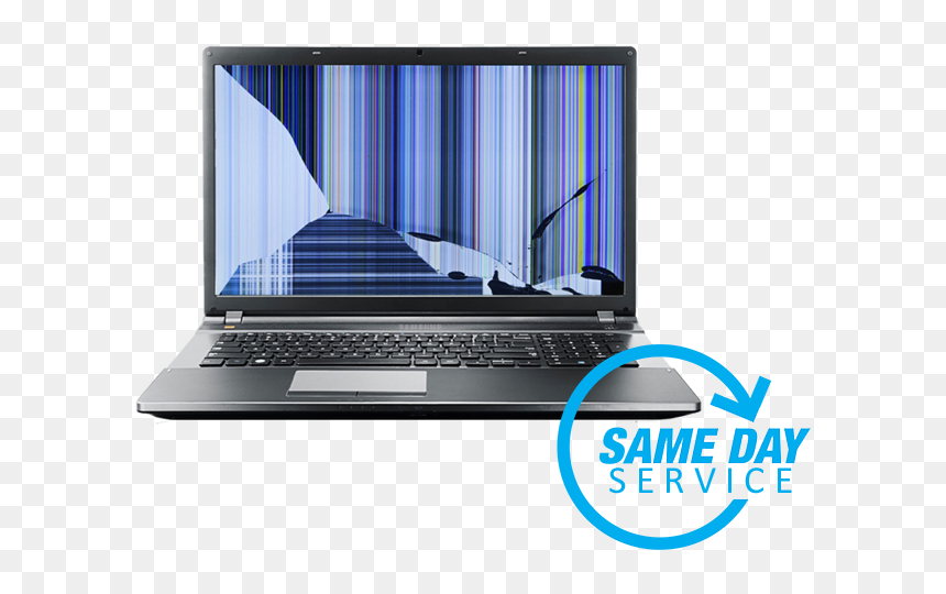 Laptop Screen Repair Liverpool - Broken Laptop Screen, HD Png Download - cracked screen transparent png