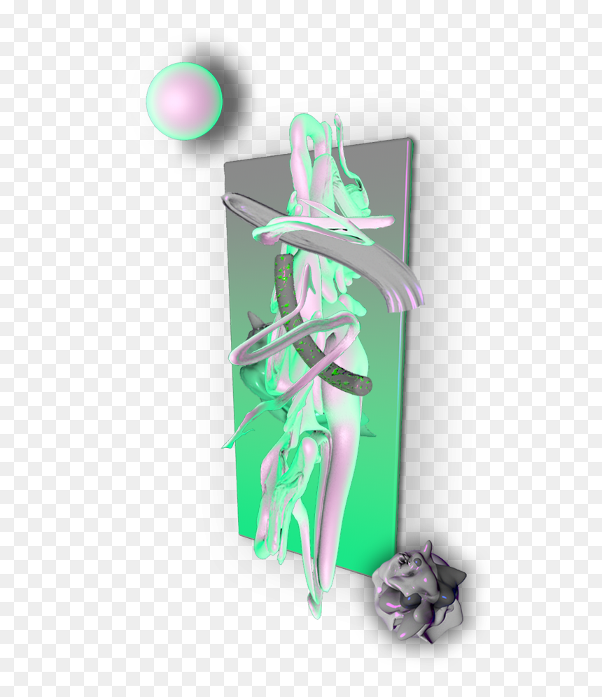 Crystalline Grey Gradient Png Etheric Transparent Experimental - Graphic Design, Png Download - green gradient png