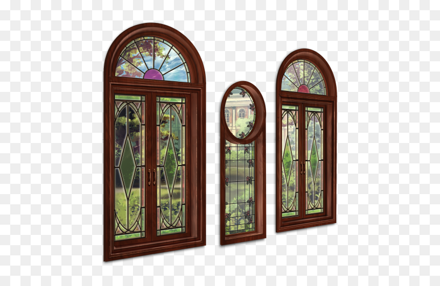 Stained Glass, HD Png Download - arch window png