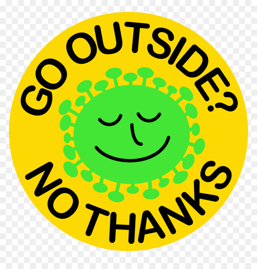 Go Outside No Thanks, HD Png Download - smiling sun png
