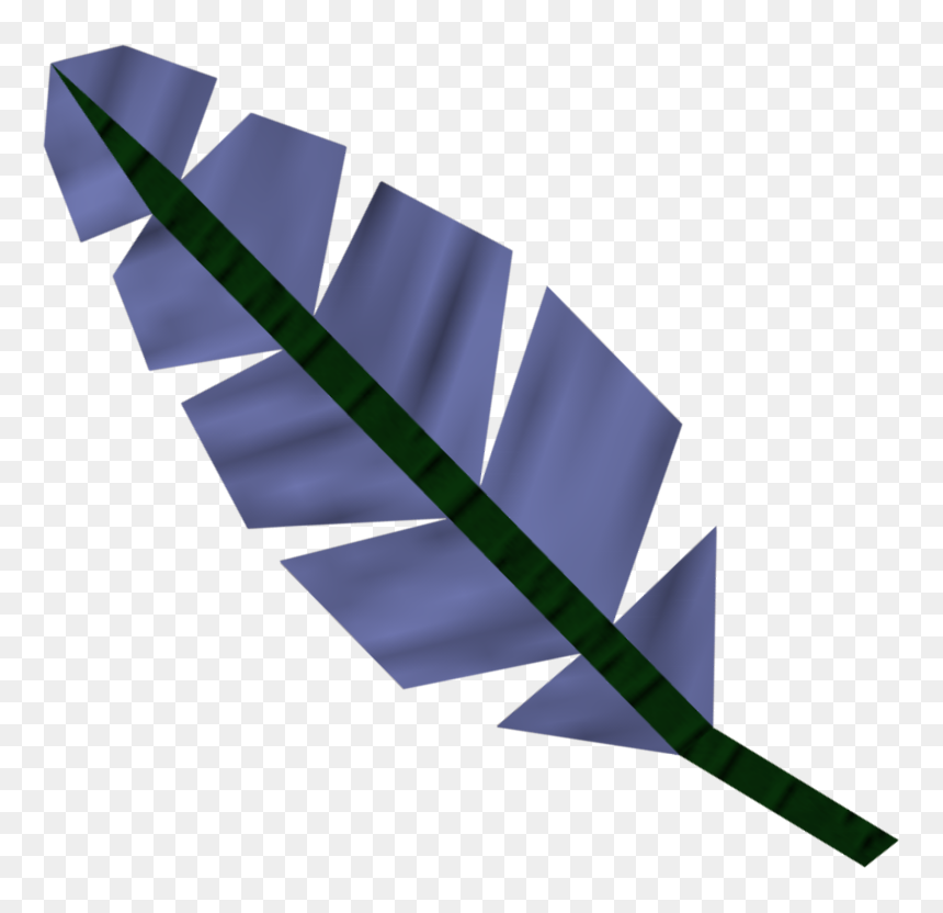 The Runescape Wiki - Feather Runescape, HD Png Download - blue feather png