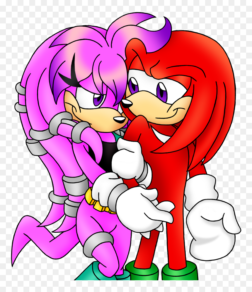 Family And Friendz - Knuckles Y Su Novia, HD Png Download - knuckles the echidna png