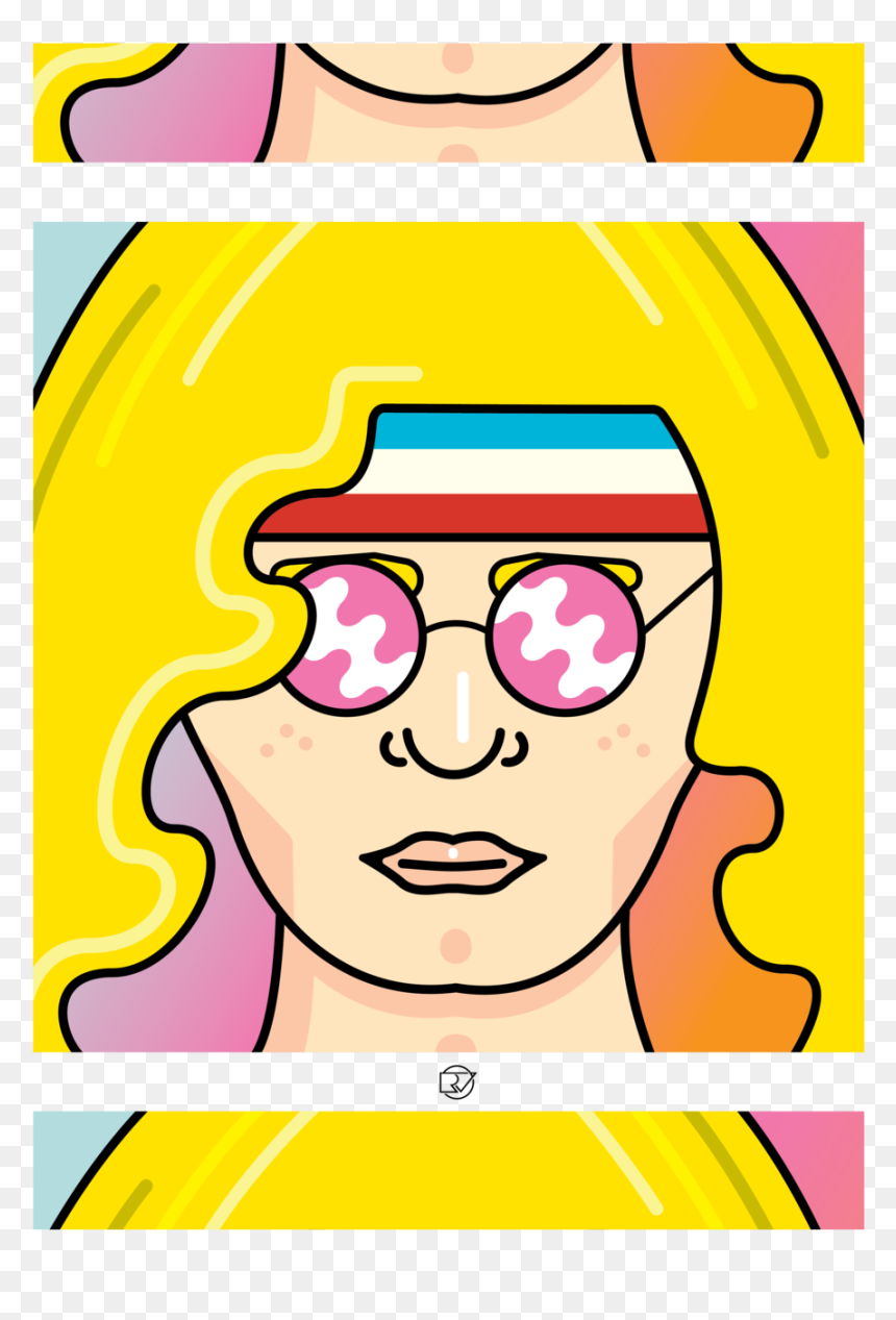 Pophippie Seenoevil, HD Png Download - hippie glasses png