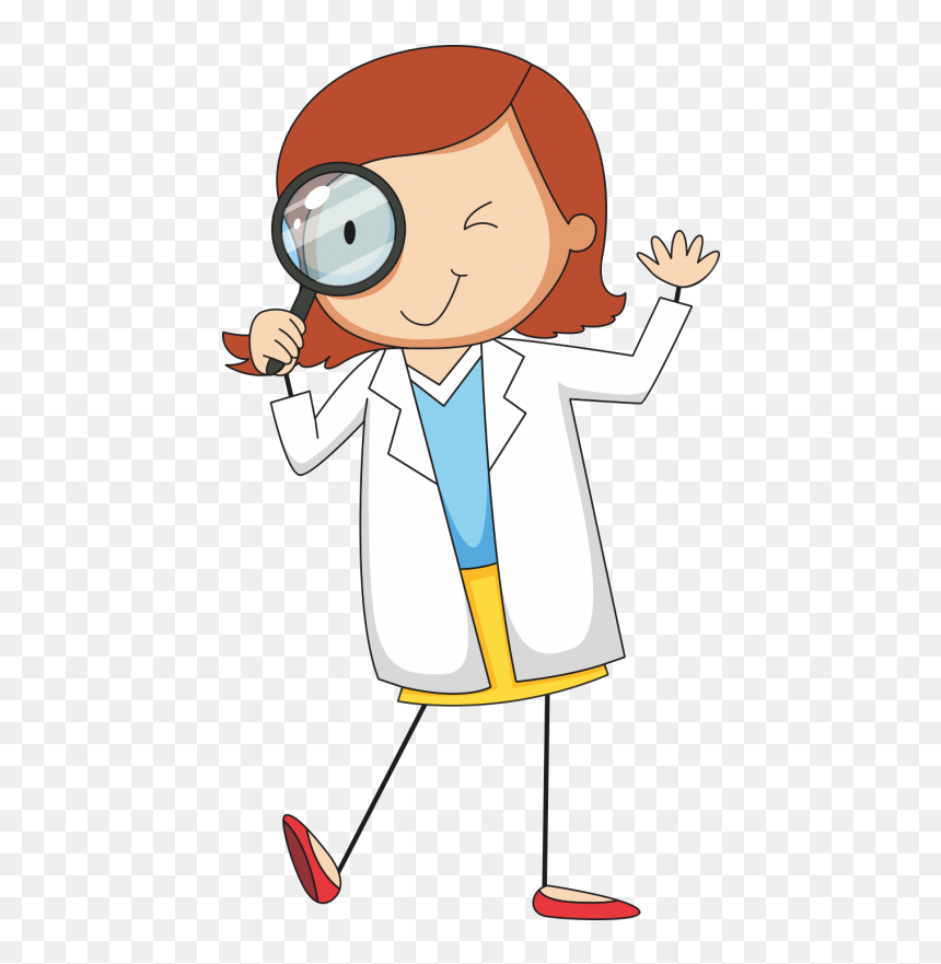 Boy Scientist Clipart - Cientifico Con Una Lupa, HD Png Download - scientist clipart png