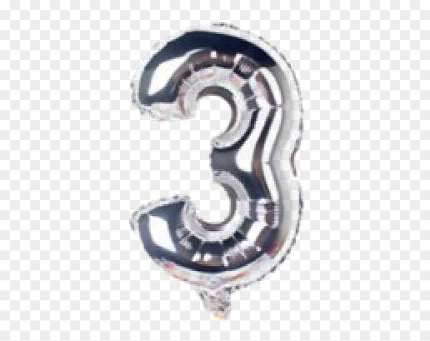 Balon U Obliku Broja 13, HD Png Download - silver balloon png