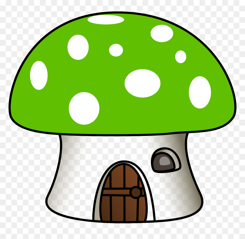 Cartoon Mushroom House, HD Png Download - house fly png