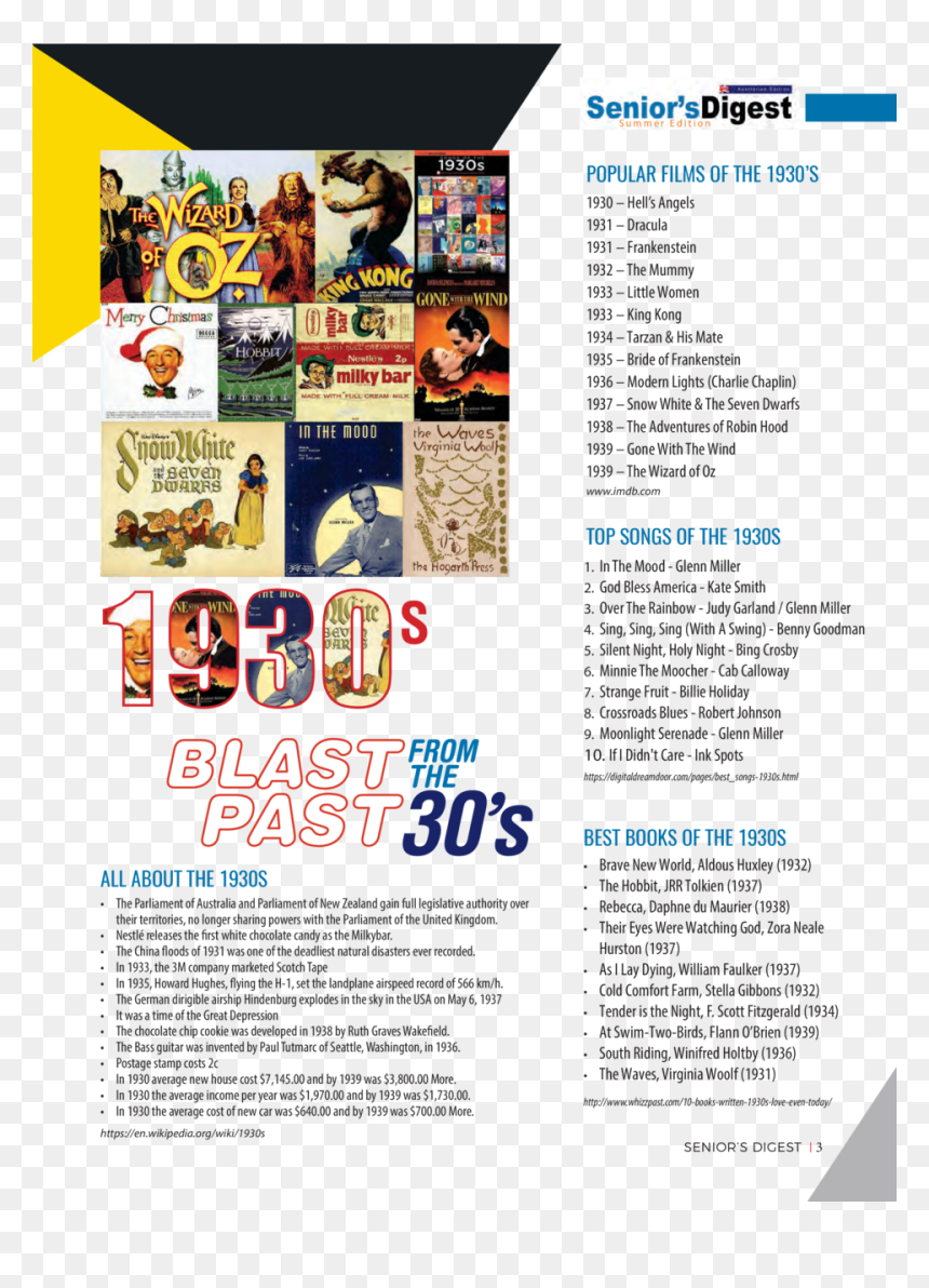 Summer Edition Popular Films Of The 1930 S 1930 Hell - Flyer, HD Png Download - summer rae png