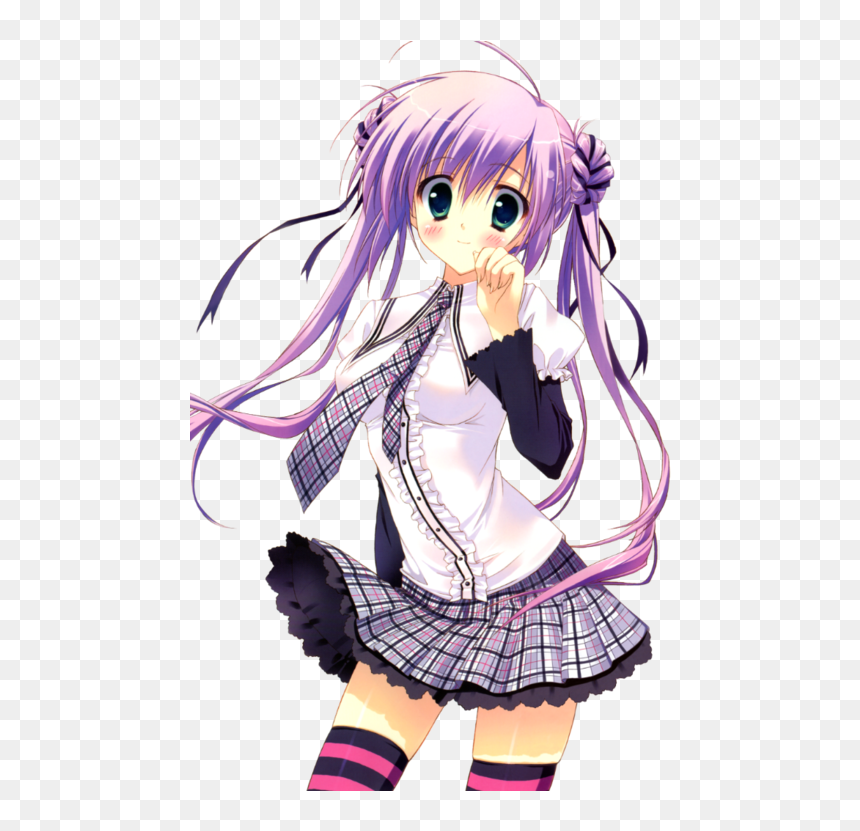 Anime School Girl, Anime Girls, Anime Stars, Anime - Dengeki Moeoh, HD Png Download - anime school girl png