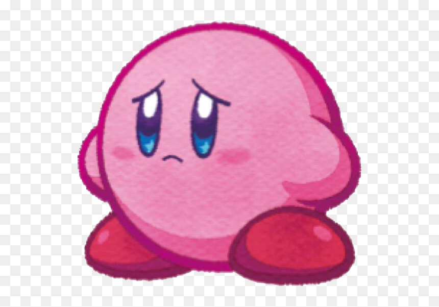 Sad Kirby Mass Attack, HD Png Download - kirby star allies png