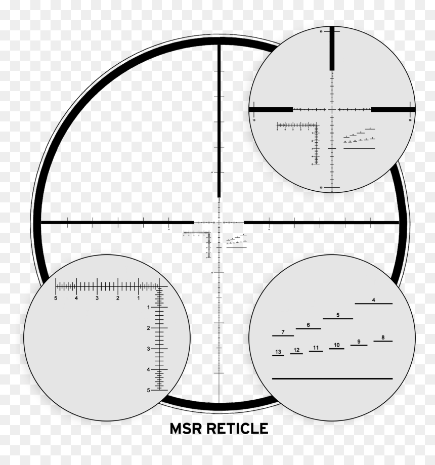 Steiner M5xi 5 25x56 Absehen, HD Png Download - sniper reticle png