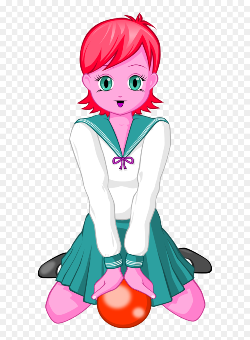 Anime School Girl Png, Transparent Png - anime school girl png