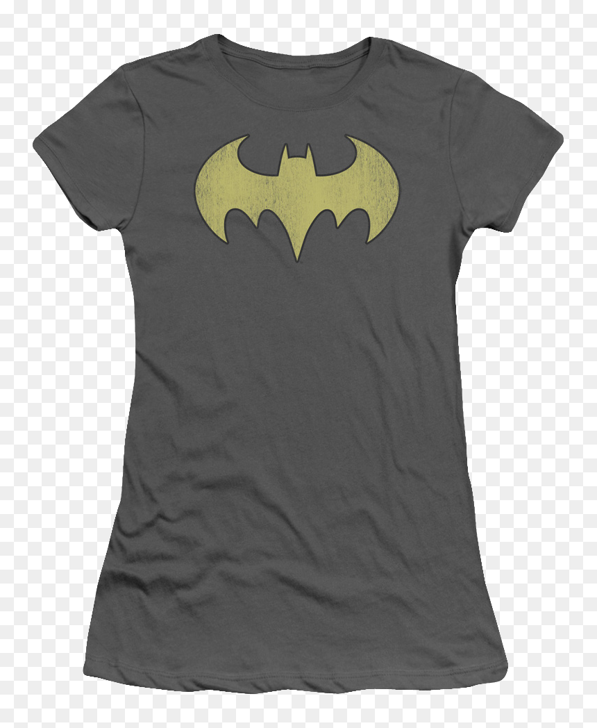 Batgirl Distressed Logo Shirt - Batgirl, HD Png Download - batgirl logo png