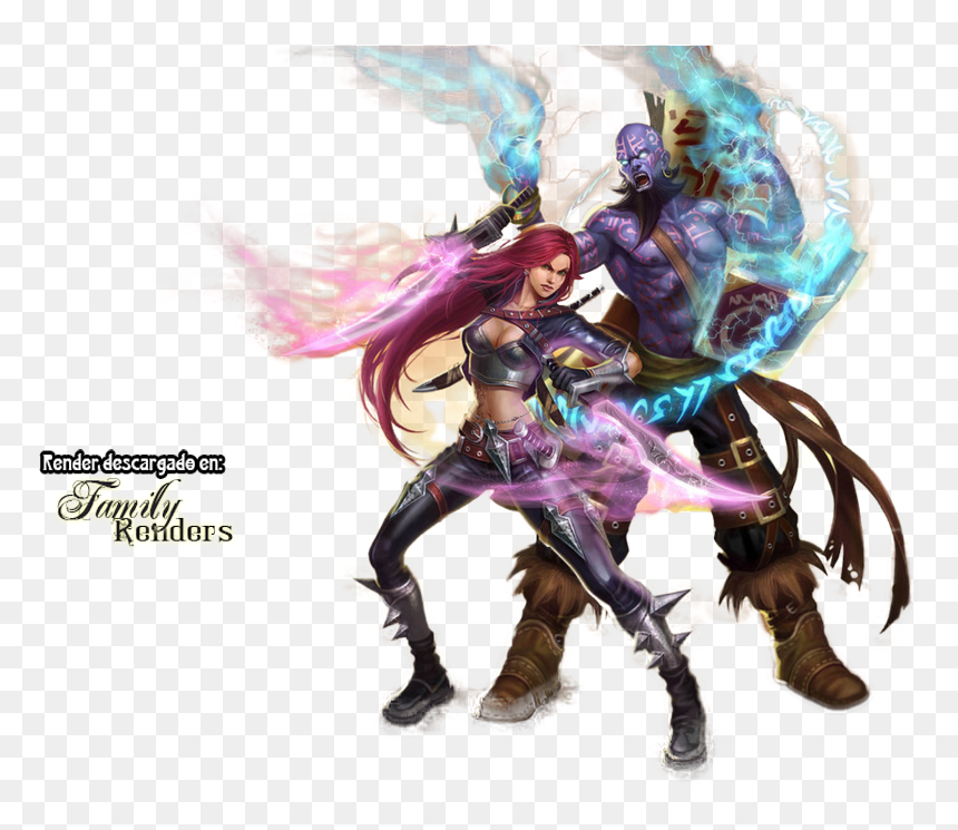 Png-katarina Y Ryze - Pregnant League Of Legends Characters, Transparent Png - katarina png