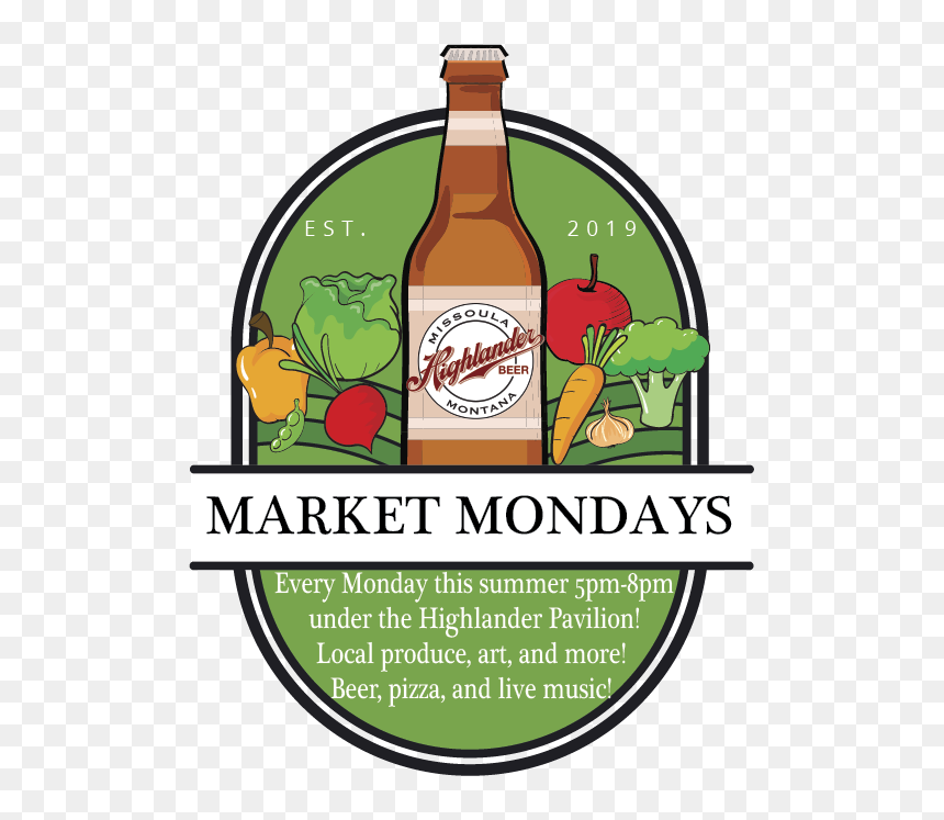 Market Mondays Graphic Final - Glass Bottle, HD Png Download - summer rae png