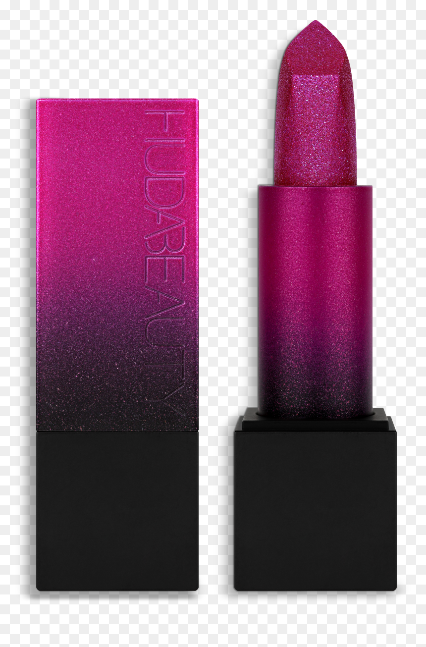 Power Bullet Metallic Lipstick, , Hi-res - Huda Beauty Metallic Lipstick, HD Png Download - pink lipstick png